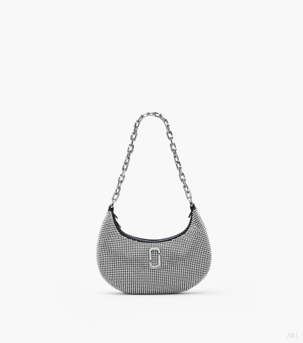 The Rhinestone Curve Bag - Crystals