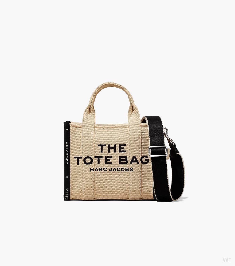 The Jacquard Small Tote Bag - Warm Sand