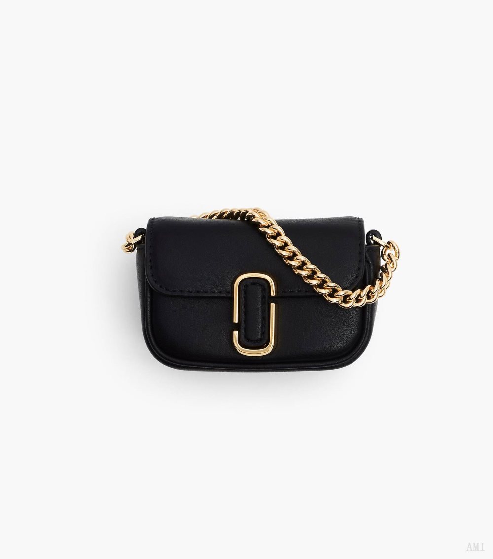 The Nano J Marc Bag Charm - Black